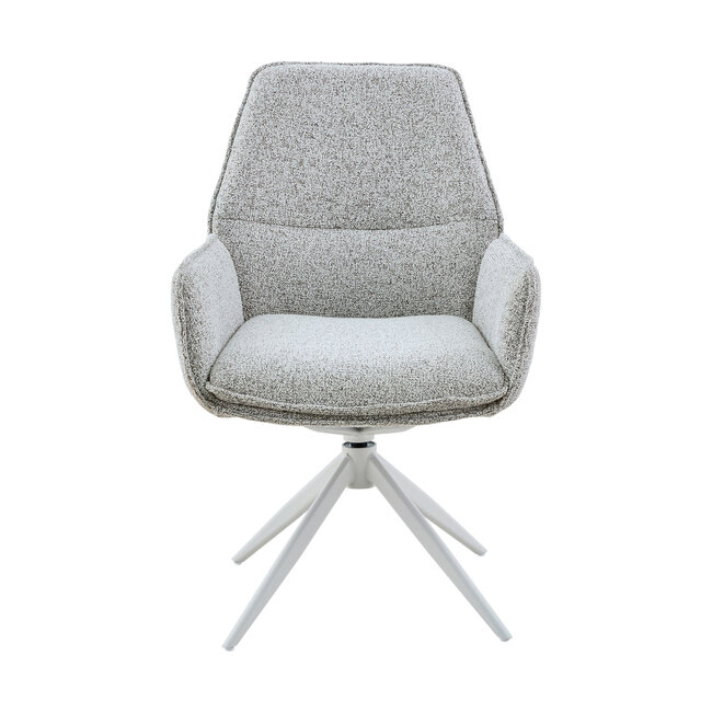 Starfurn Eetkamerstoel Hera | Light Grey | Met armleuning