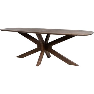 MySons Eetkamertafel Capricorn 220 cm Acacia Marron Bruin