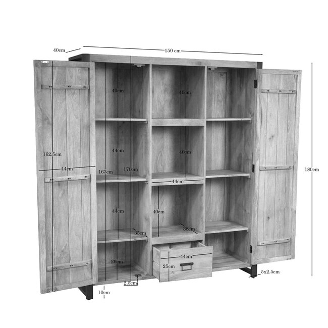 Starfurn Boekenkast Britt | 150 cm