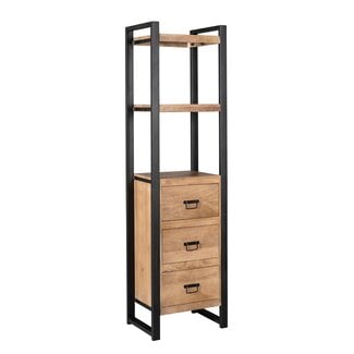 Starfurn Boekenkast Britt | 55 cm | drie lades