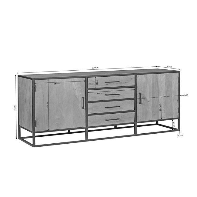 Starfurn Dressoir Dakota | 210 cm