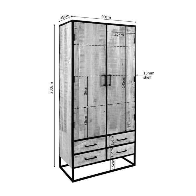 Starfurn Kabinet Dakota | 90 cm