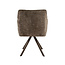 WoonStijl Armstoel Raster draaibaar Hoven taupe-bruin frame