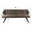 WoonStijl Eetkamerbank raster 180  Hoven taupe-bruin frame