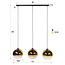 WoonStijl Hanglamp Bubble Shaded 3-licht Goud