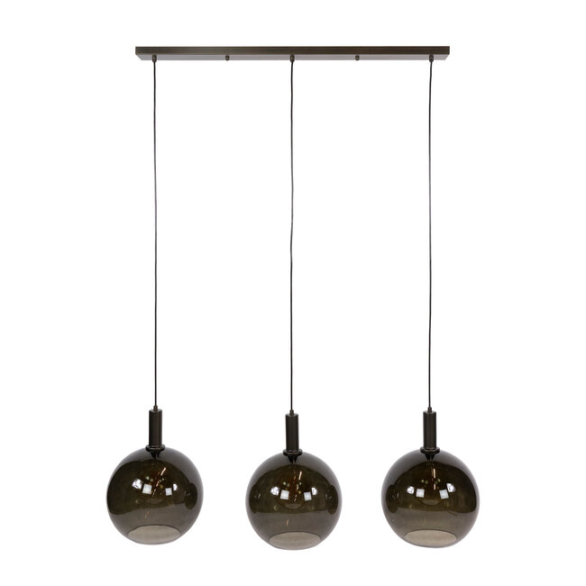 WoonStijl Hanglamp Sfera 3-lichts Sienna bruin