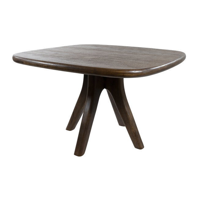 Nijwie Eetkamertafel Addo  stuiver vorm 150 - Mango Espresso Brown