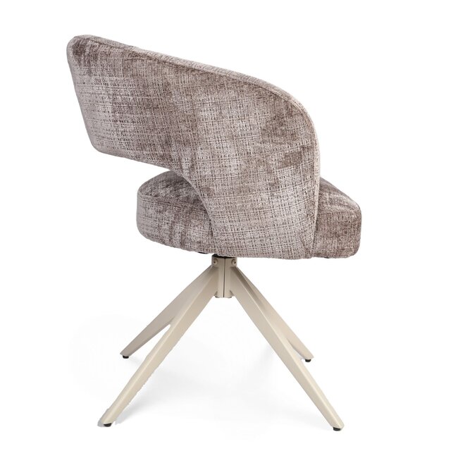 Starfurn Eetkamerstoel Demi | Clay | Poot Sand | Met armleuning