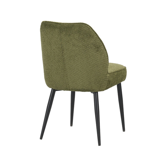 Label51 Eetkamerstoel Liam - Hunter - Egon - Zwart Metalen Frame