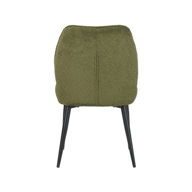 Label51 Eetkamerstoel Liam - Hunter - Egon - Zwart Metalen Frame