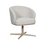 Label51 Eetkamerstoel Cannes - Naturel - Boucle - Taupe Metalen Frame