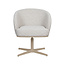 Label51 Eetkamerstoel Cannes - Naturel - Boucle - Taupe Metalen Frame