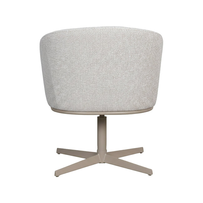 Label51 Eetkamerstoel Cannes - Naturel - Boucle - Taupe Metalen Frame