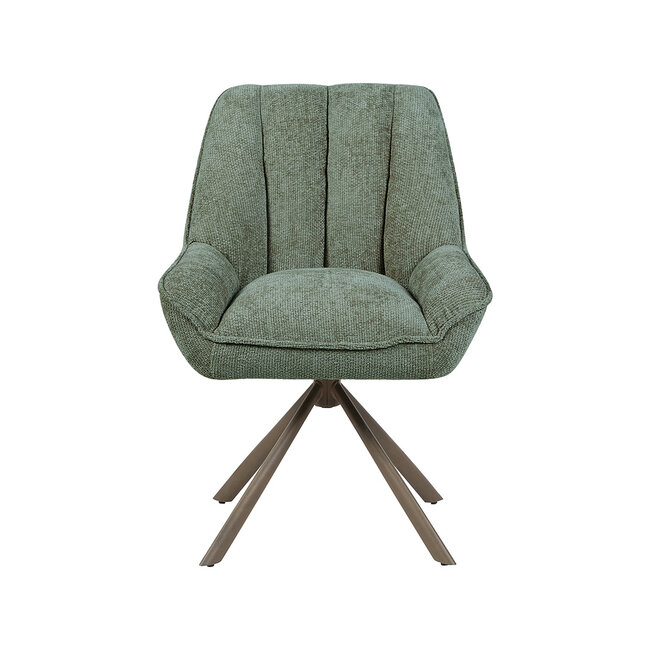 Label51 Eetkamerstoel Reims - Hunter - Haga - Brons Metalen Frame