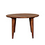 Label51 Eetkamertafel Fly - Espresso - Mangohout - 120 cm - Rond