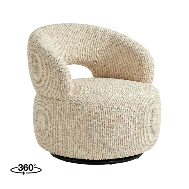 Label51 Fauteuil Nusanna - Naturel - Silencio
