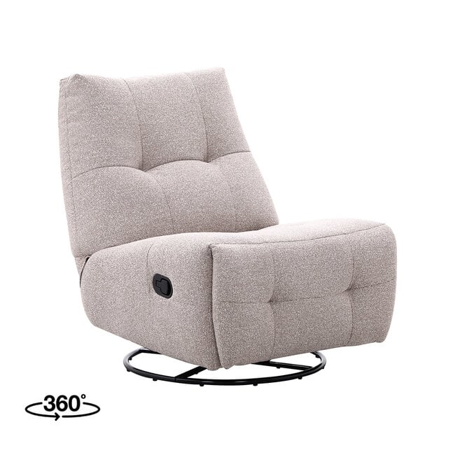 Label51 Fauteuil Reset Spot - Beige - Majestic Weave - Manueel Verstelbaar