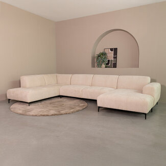 Label51 Hoekbank Merido - Naturel - Raven - Links Voorstaand