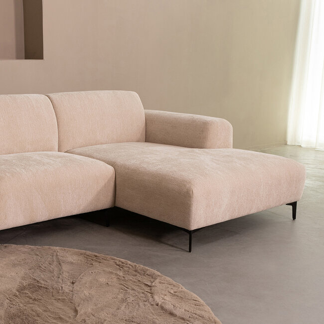 Label51 Hoekbank Merido - Naturel - Raven - Links Voorstaand