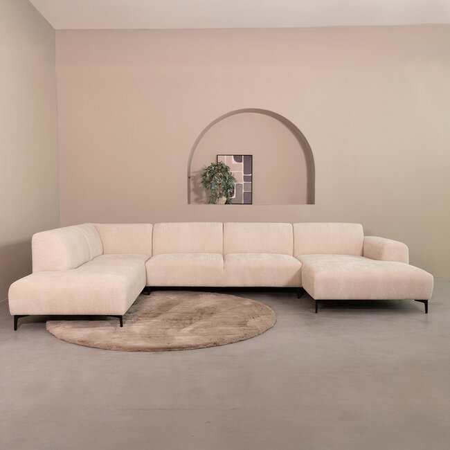 Label51 Hoekbank Merido - Naturel - Raven - Rechts Voorstaand