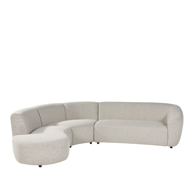 Label51 Hoekbank Florence - Naturel - Royal Boucle - Links Voorstaand