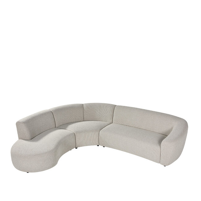 Label51 Hoekbank Florence - Naturel - Royal Boucle - Links Voorstaand
