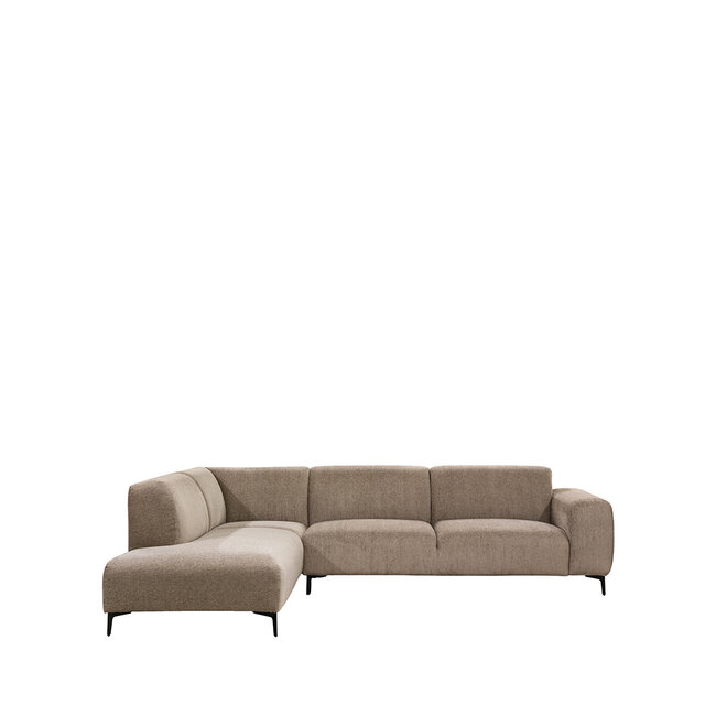 Label51 Hoekbank Merido - Taupe - Raven - Links Voorstaand