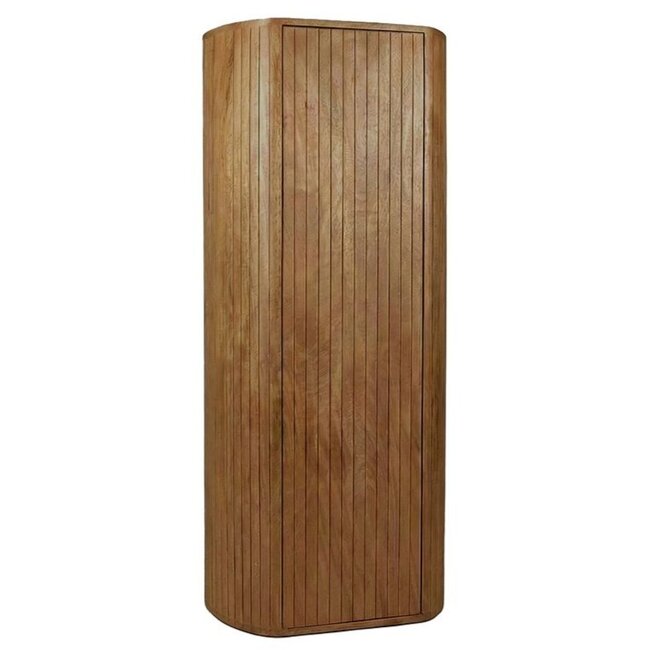 Label51 Bergkast Miya - Nature Smooth - Mangohout - 140 cm hoog - linksdraaiend
