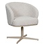 Label51 Eetkamerstoel Cannes - Naturel - Boucle - Taupe Metalen Frame