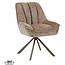 Label51 Eetkamerstoel Reims - Taupe - Haga - Brons Metalen Frame