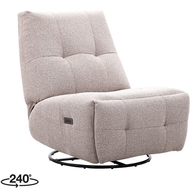 Label51 Fauteuil Snooze Lounge - Beige - Majestic Weave