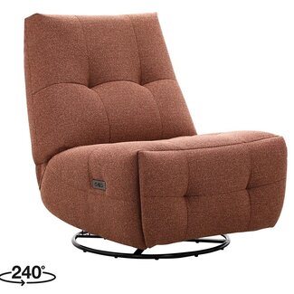 Label51 Fauteuil Snooze Lounge - Coral - Majestic Weave