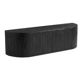 Label51 Tv-meubel Miya - Zwart - Mangohout - 140 cm