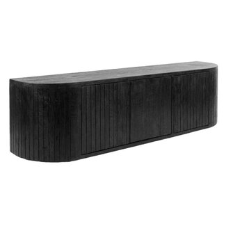 Label51 Tv-meubel Miya - Zwart - Mangohout - 160 cm