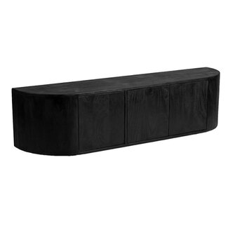 Label51 Tv-meubel Saya - Zwart - Mangohout - 160 cm