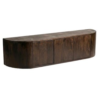 Label51 Tv-meubel Saya - Espresso - Mangohout - 160 cm