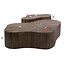 WoonStijl Salontafel Maya Teak XL shamrock set van 2 teak espresso