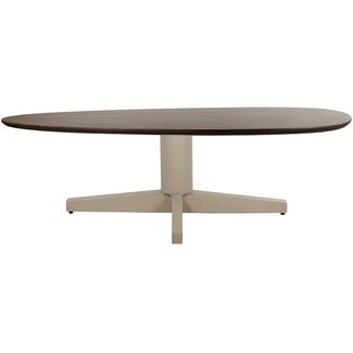 Nijwie Salontafel Taurus Mango bruin organisch 130 cm beige poot