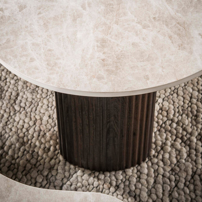 WoonStijl Salontafel Ceramo aperto set van 2  keramiek Taj Mahal