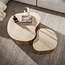 WoonStijl Salontafel Ceramo medio set van 2 keramiek travertin