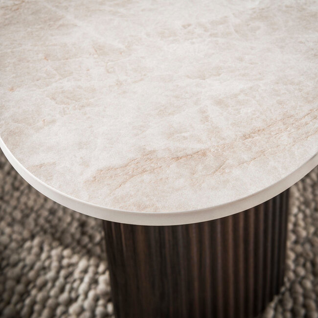 WoonStijl Salontafel Ceramo organisch set van 2 keramiek Taj Mahal