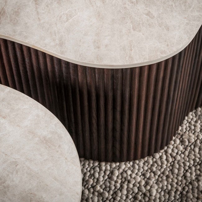 WoonStijl Salontafel Ceramo grande set van 2 Taj Mahal