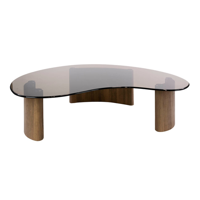 WoonStijl Salontafel Tinto organisch 130cm Brons glas