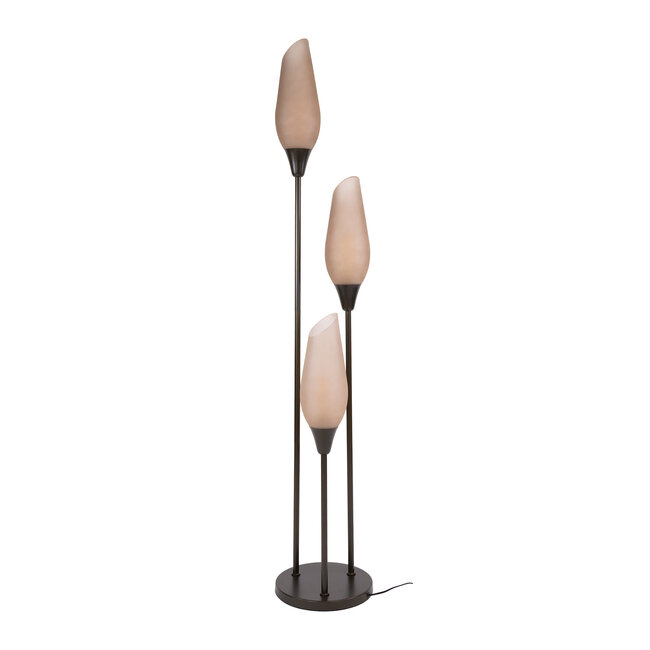 WoonStijl Vloerlamp cocoon Sienna bruin-frosted