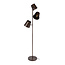 WoonStijl Vloerlamp 3x Kinetic urban bruin
