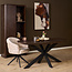 Starfurn Eettafel Madison Brown | 160 cm | Deens Ovaal | Poot Black