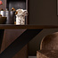 Starfurn Eettafel Madison Brown | 130 cm | Poot Black