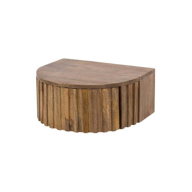 WoonStijl Nachtkastje Ridge zwevend 1 lade mango zand