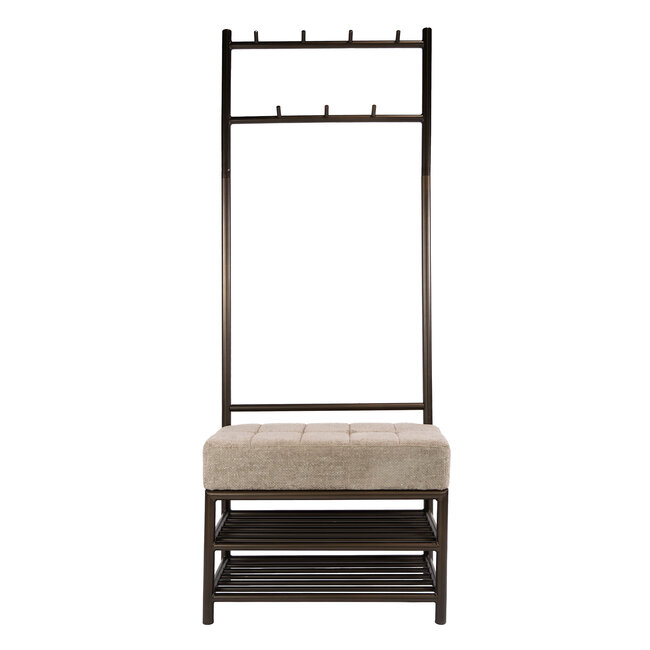 WoonStijl Garderobebank Luno 70cm Drift bruin