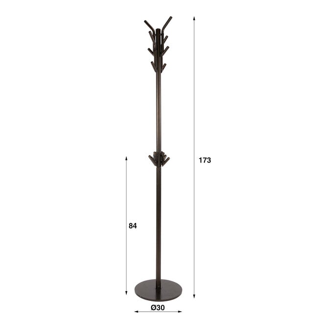 WoonStijl Staande kapstok Luno Drift bruin